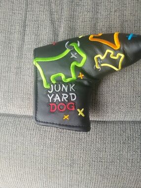 Scotty Cameron Black Putter Headcover with Multicolor Embroidery